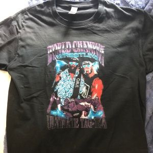 Hulk Hogan Dennis Rodman Vintage-like Tee WCW WWE Last Dance (Fits like sz L)